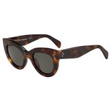 Celine Sunglasses CL 41048/F/S 05L1E 55mm Havana Green